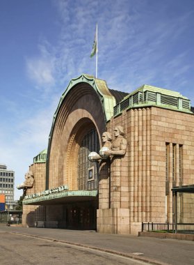 Helsinki Merkez Tren İstasyonu. Finlandiya