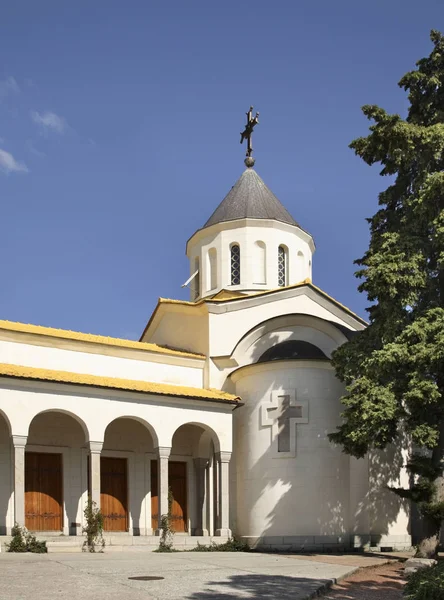 Iglesia Intercesión Oreanda Crimea Ucrania — Foto de Stock