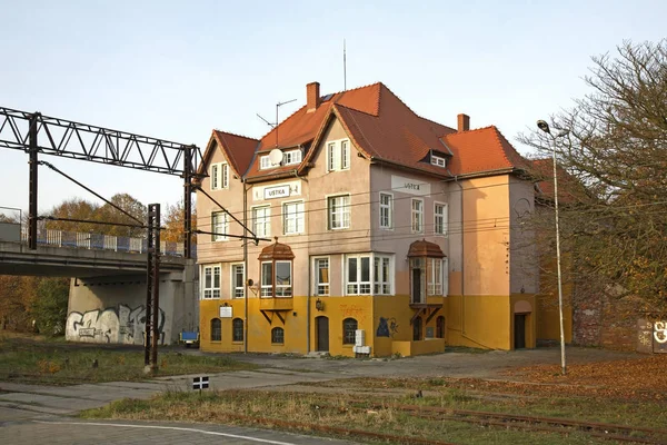 Estación Ferrocarril Ustka Polonia — Foto de Stock