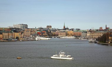 Stockholm 'de eski bir kasaba. İsveç