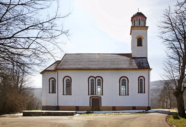 Kostel Petra Pavla Licko Petrovo Selo Chorvatsko — Stock fotografie