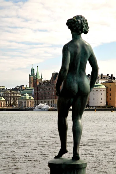 Dansskulptur Stockholm Sverige — Stockfoto