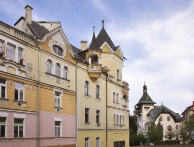 Marianske Lazne 'ın tarihi bölgesi. Çek Cumhuriyeti