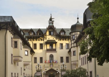 Marianske Lazne 'deki Monty Spa Oteli Şatosu. Çek Cumhuriyeti