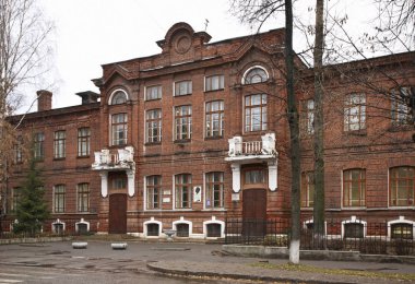 Kineshma 'daki eski bina. Ivanovo bölgesi. Rusya