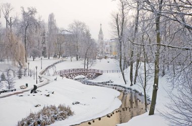 Grodno 'daki Jean-Emmanuel Gilibert Parkı. Beyaz Rusya