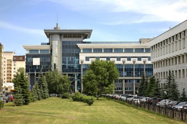 Ufa manzarası. Bashkortostan Cumhuriyeti. Rusya