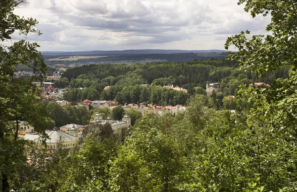 Panoramiczny Widok Mariańskie Łaźnie Republika Czeska — Zdjęcie stockowe