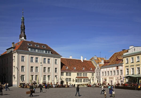 Ратушная площадь в Таллинне. Эстония — стоковое фото
