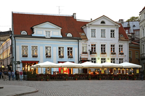 Town hall square in Tallinn. Estonia