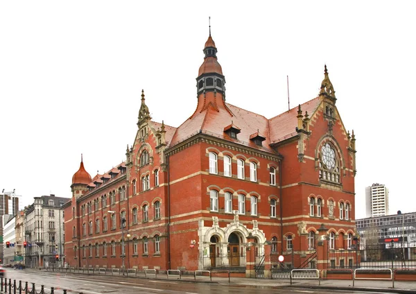 Escuela Adam Mickiewicz Katowice Polonia — Foto de Stock