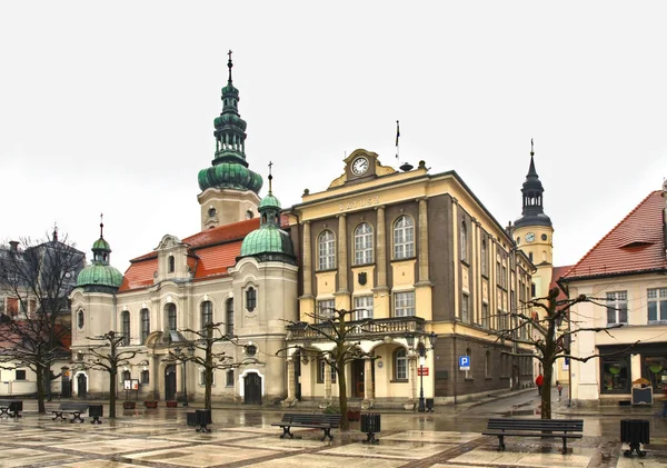 Marketplace Pszczyna Poland — 스톡 사진