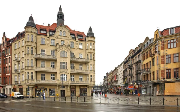 Old Street Katowice Poland — Stock Photo, Image