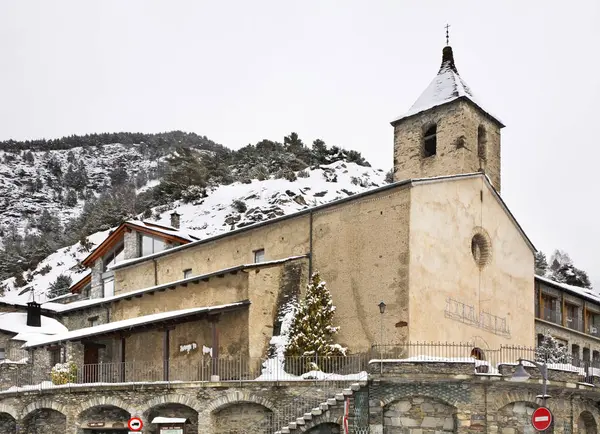 Iglesia Sant Corneli Sant Cebri Ordino Andorra —  Fotos de Stock