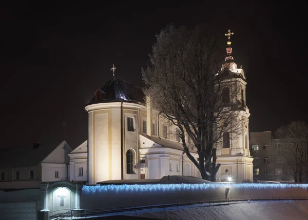 Monasterio Franciscano Iglesia Católica Santa María Los Ángeles Grodno Belarús — Foto de Stock