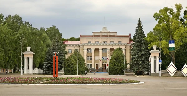 Площа Леніна Октябрському Башкортостан Росія — стокове фото