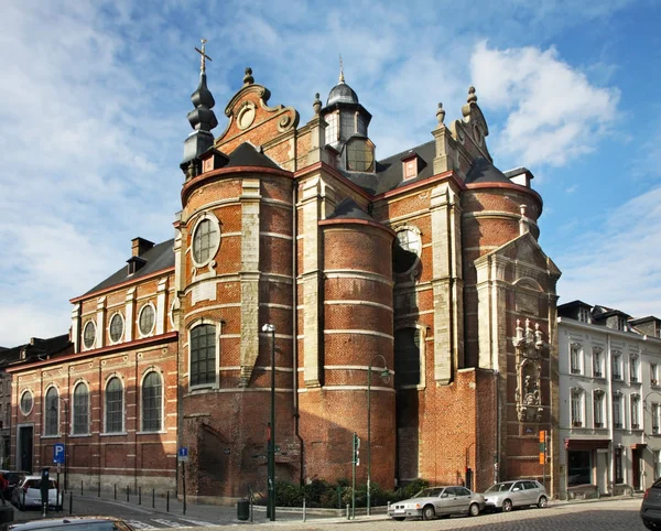 Igreja Notre Dame Aux Riches Claires Bruxelas Bélgica — Fotografia de Stock