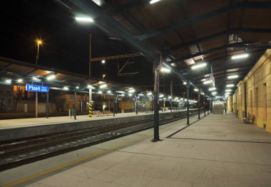 Plzen 'deki tren istasyonu. Çek Cumhuriyeti