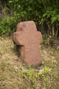 Eski (Staryi) Lepel 'de tarihi haç. Beyaz Rusya