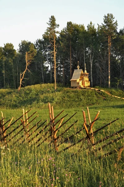 마젤가 마을에 교회입니다 Kargopol Arkhangelsk Oblast 러시아 — 스톡 사진