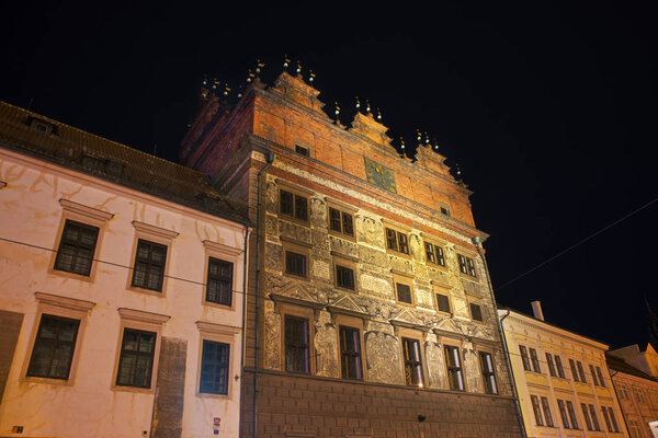 Старая ратуша на площади Республики в Пльзене. Чехия