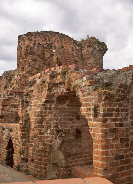 Ruínas Castelo Teutónico Torun Polónia — Fotografia de Stock