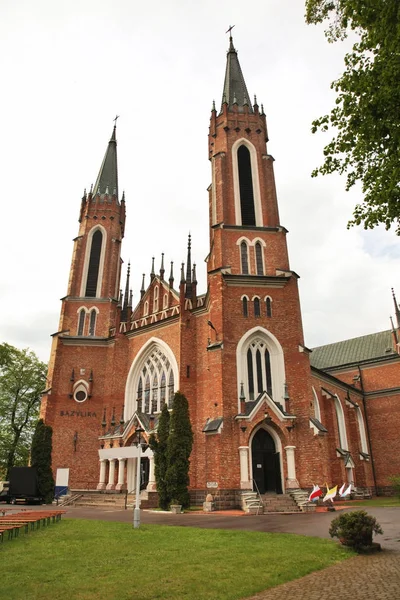 Parish Church John Baptist Parczew Poland — Stock Photo, Image