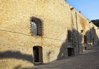 Alicante 'deki Santa Barbara kalesinde. İspanya
