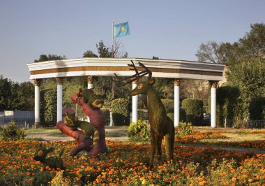 Almaty 'de park et. Kazakistan