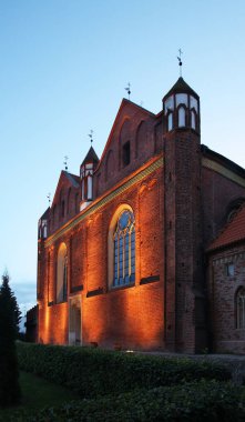 Malbork 'taki Aziz John Baptist Kilisesi. Pomeranya Voyvodalığı. Polonya