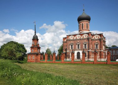 Volokolamsk Kremlin 'deki Aziz Niklas Katedrali. Rusya