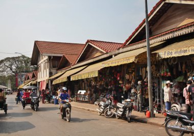 Phsar Cha - Siem Reap 'teki eski pazar (Siemreap). Kamboçya