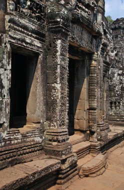 Angkor Thom 'daki Prasat Bayon tapınağı. Siem Reap bölgesi. Kamboçya