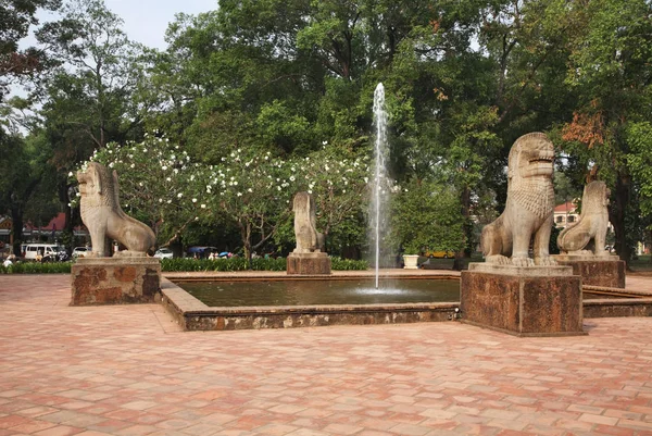 Fountain Royal Gardens Siem Reap Siemreap Cambodia — Stock Photo, Image