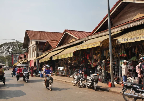 Phsar Cha Stary Rynek Siem Reap Siemreap Kambodża — Zdjęcie stockowe