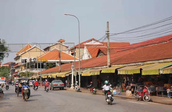 Phsar Cha Old Market Siem Reap Siemreap Cambodia — Stock Photo, Image