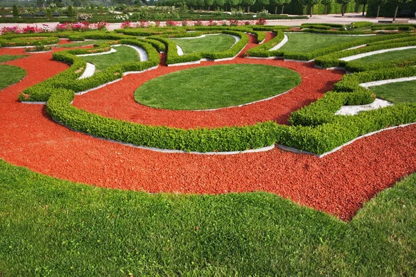 Park Rundale Palace Pobliżu Pilsrundale Łotwa — Zdjęcie stockowe