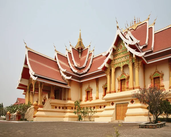 Vientiane Deki Wat Luang Nuea Nua Tapınağındaki Hor Thammasapha Budist — Stok fotoğraf