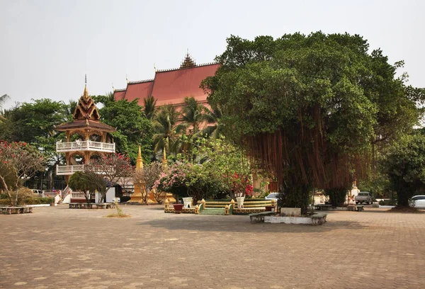 Wat Luang Nuea Nua Tempel Vientiane Laos — Stockfoto