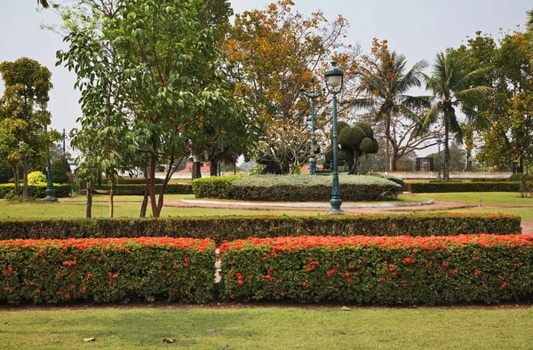 Parque Wat Que Luang Nuea Nua Templo Vientiane Laos — Fotografia de Stock