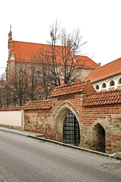 Стара Вулиця Вільнюсі Литва — стокове фото