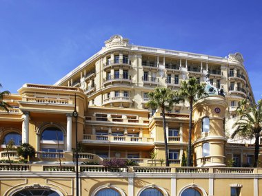 Monte-Carlo bölgesi manzarası. Monako Prensliği