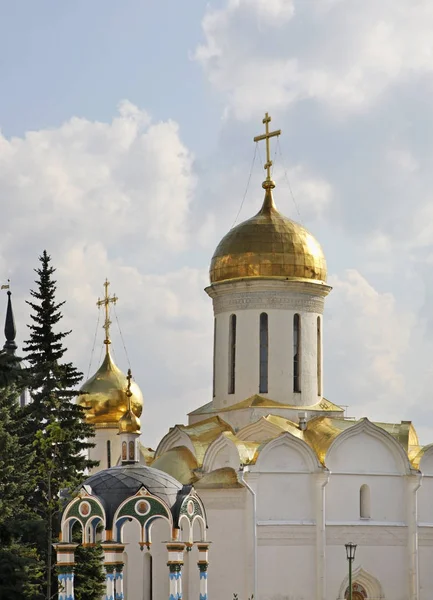 Dreifaltigkeitskathedrale Dreifaltigkeitslavra Sergijew Posad Russland — Stockfoto