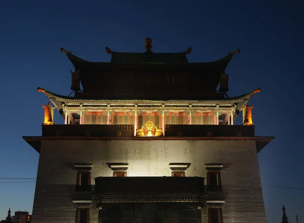 Temple Boddhisattva Avalokiteshvara Gandantegchinlen Monastery Ulaanbaatar Mongolia — Stock Photo, Image