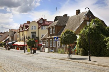 Augustow manzarası. Polonya