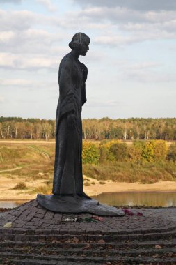 Tarusa 'daki Marina Tsvetaeva anıtı. Rusya