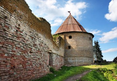Shlisselburg 'daki Oreshek Kalesi. Leningrad Oblastı. Rusya