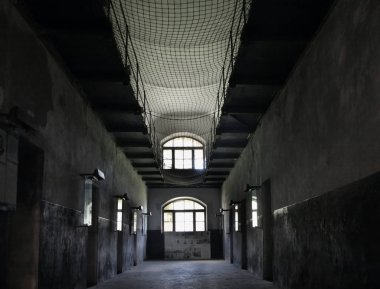 Shlisselburg 'daki Oreshek Kalesi' nde yeni bir hapishane. Leningrad Oblastı. Rusya
