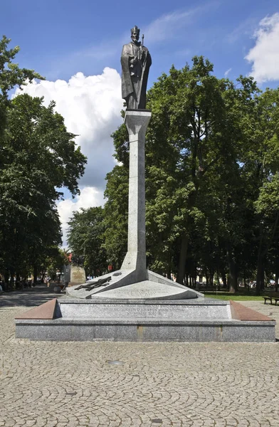 Column Van Sigismund Augustus Augustow Polen — Stockfoto