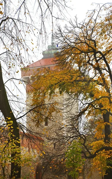 Ворота Святого Флориана Кракове Польша — стоковое фото